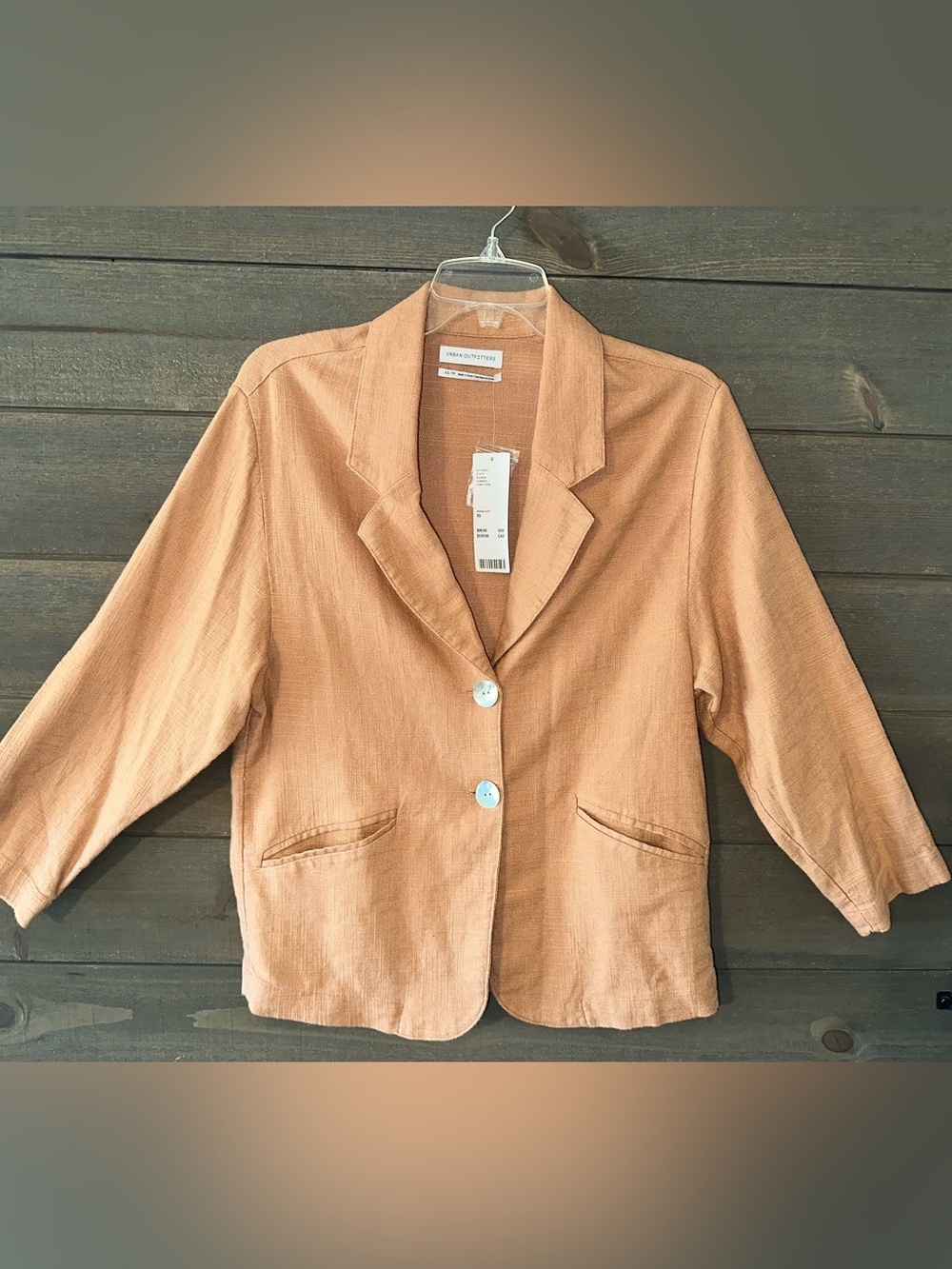 NWT URBAN OUTFITTERS Linen Blend Relaxed Blazer